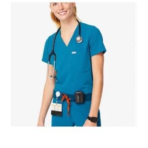 Figs Livingston Scrub Pants Size Small Alps Blue